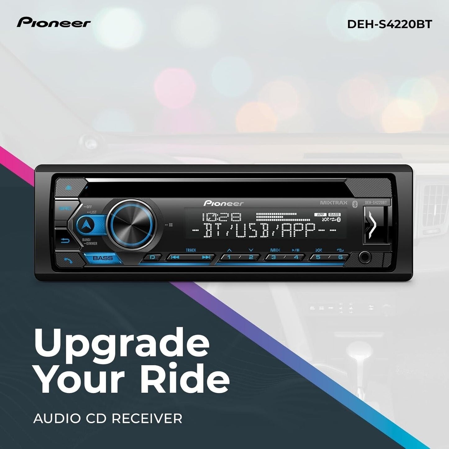 DEHS4220BT Pioneer ALEXA BuiltIN Bluetooth Works Pandora Spotify Iphone Android