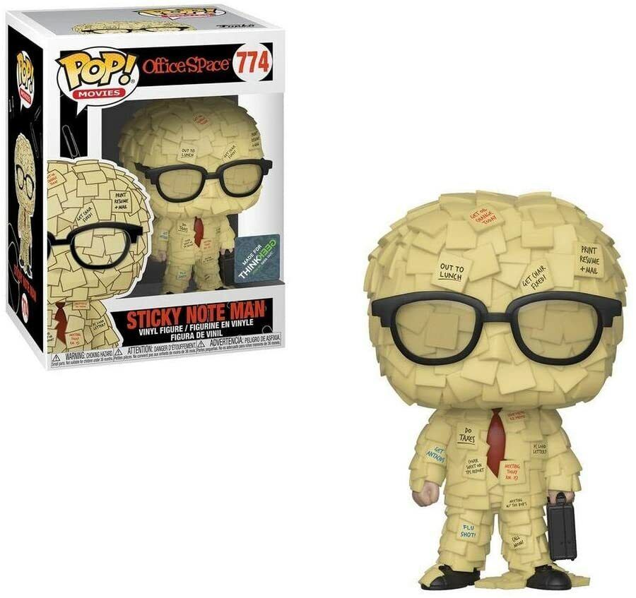 FUNKO POP ! HEROES: OFFICE SPACE - STICKY NOTE MAN  (774) VINYL BRAND NEW