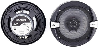 JVC CS-DR162 DRVN Reeks 6.5 Duim 2-Rigting 300 Watt Motorluidsprekers Koaksiaal - Stel van 2