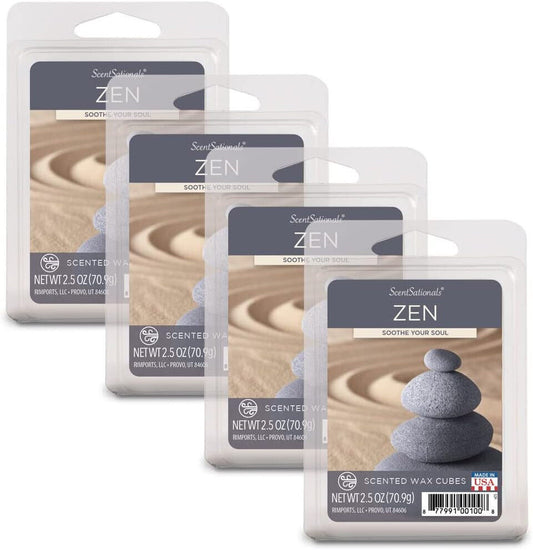 Scentsationals Scented Cubes Wax Air Freshener Fragrance Wax - ZEN-