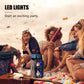 Bluetooth Speaker, Portable Wireless Speakers with Lights  2 Subwoofer FM I NEW