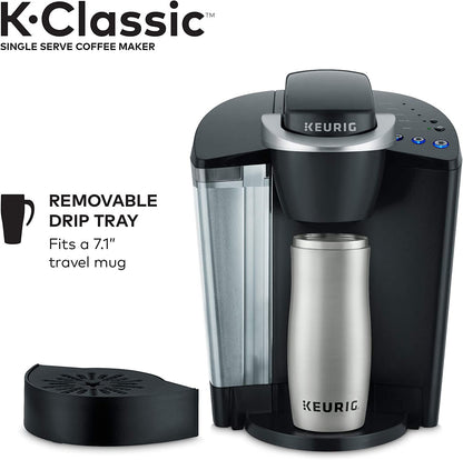 Keurig K-Classic Enkelbedien Koffiemaker met Keurig Verskeidenheidpak 40 K-Cup-peule