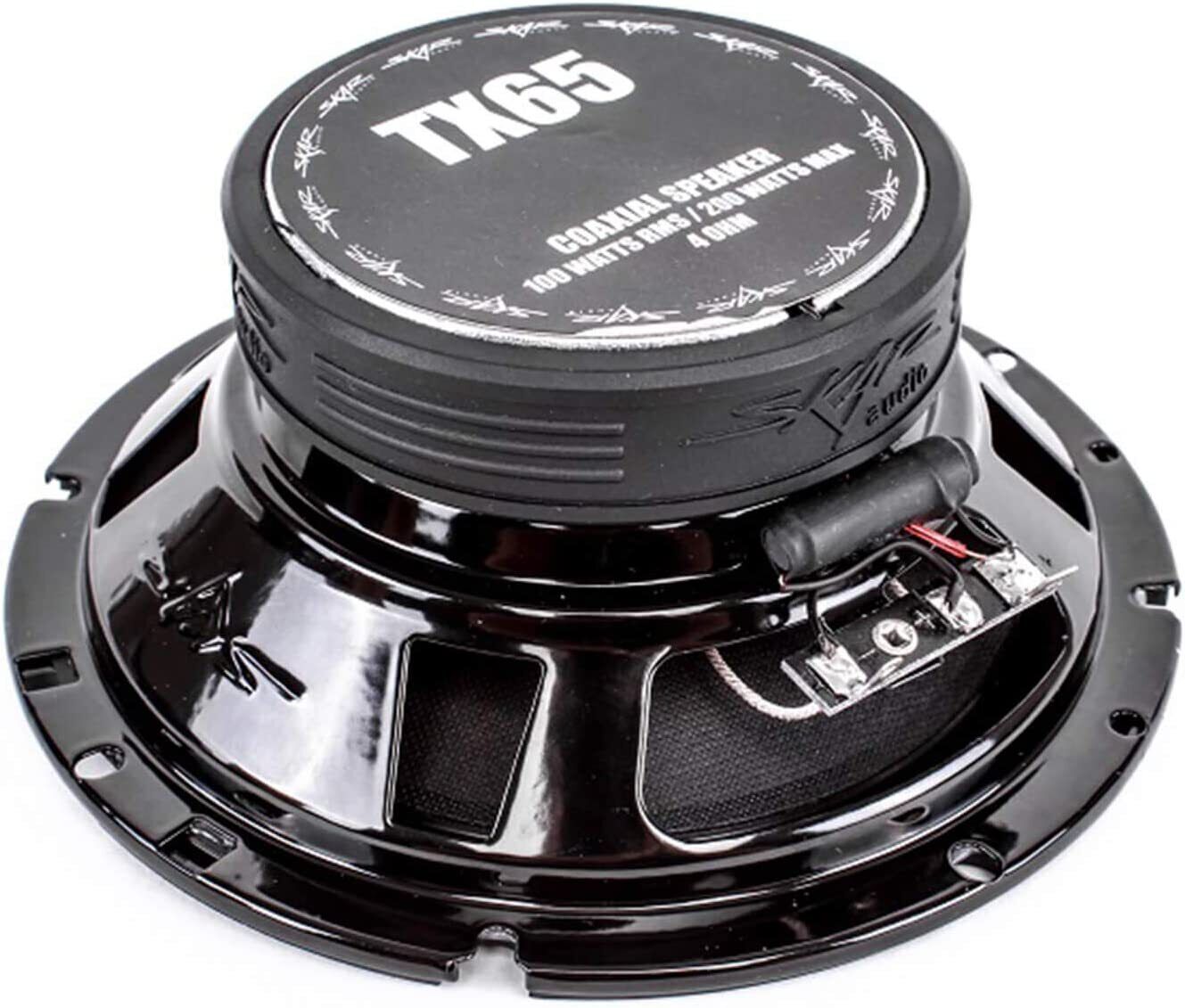 NEW SKAR AUDIO TX65 200 WATT MAX 6.5-INCH 2-WAY CAR COAXIAL SPEAKERS - PAIR