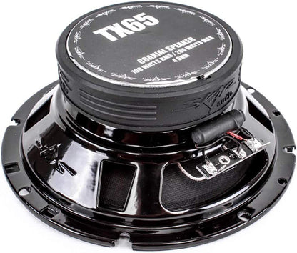 NUWE SKAR AUDIO TX65 200 WATT MAKS 6.5-DUIM 2-RIGTING KOAKSIAALE LUIDSPREKERS VIR MOTORS - PAAR