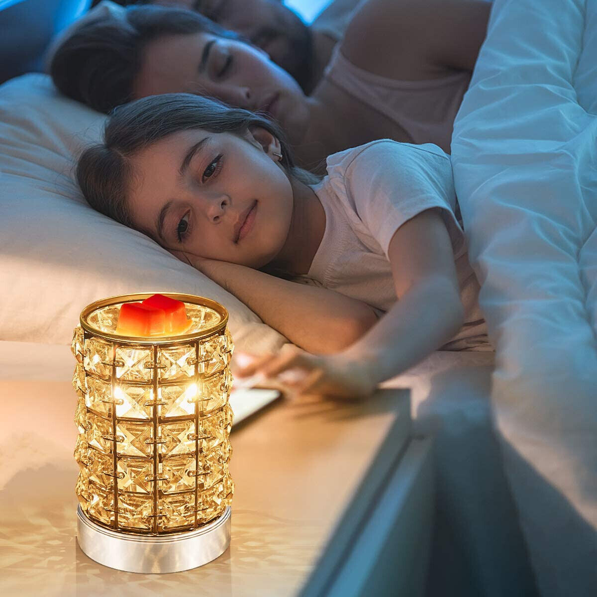 Crystal Touch Electric Wax Melt Warmer W Dimmable Fragrance Candle Melter Warmer