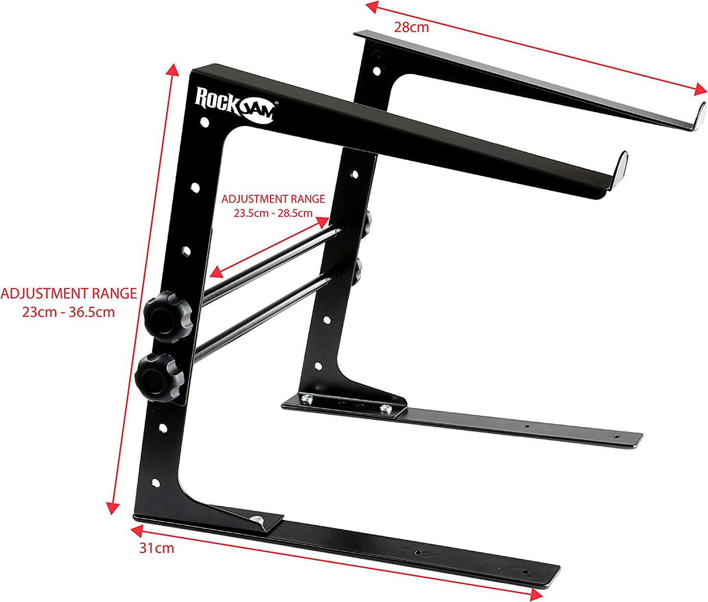 Adjustable Height Anti-Slip Design Portable DJ Lightweight Metal Laptop Stand