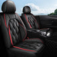 Universal Leather Car Seat Covers Front 2 Seats Cushion Cover Waterproof