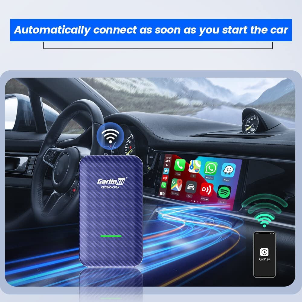 CarPlay & Android  Adapter FOR Factory Wired CAR PLAY 4.0 Auto Connect Wireless