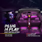 Aura Pro Double Row CAR LED Lights Interior with Smart APP Control Ambient Light