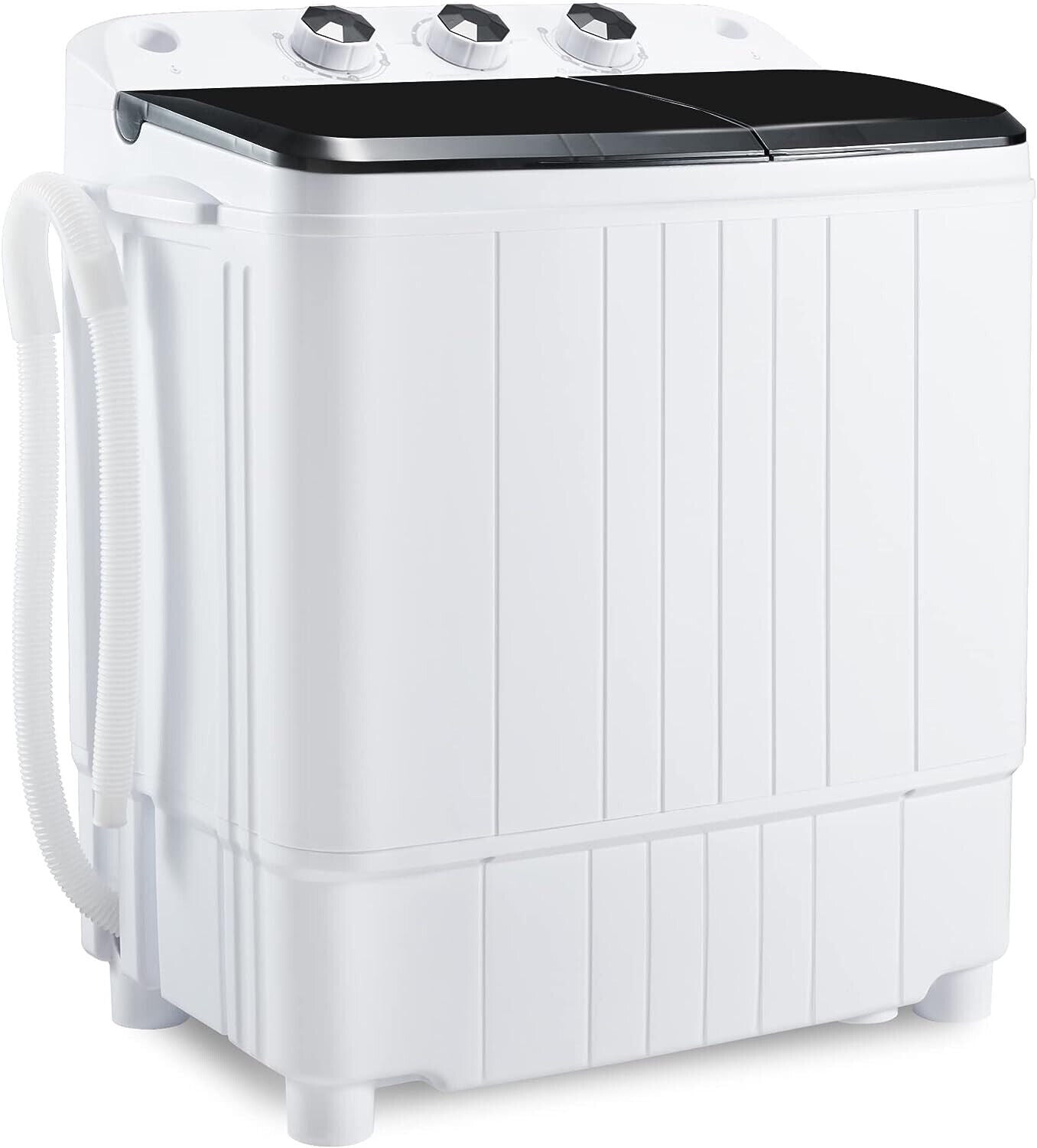 Portable Washing Machine 17.6Lbs Capacity Washer and Dryer Combo 2 In 1 Mini