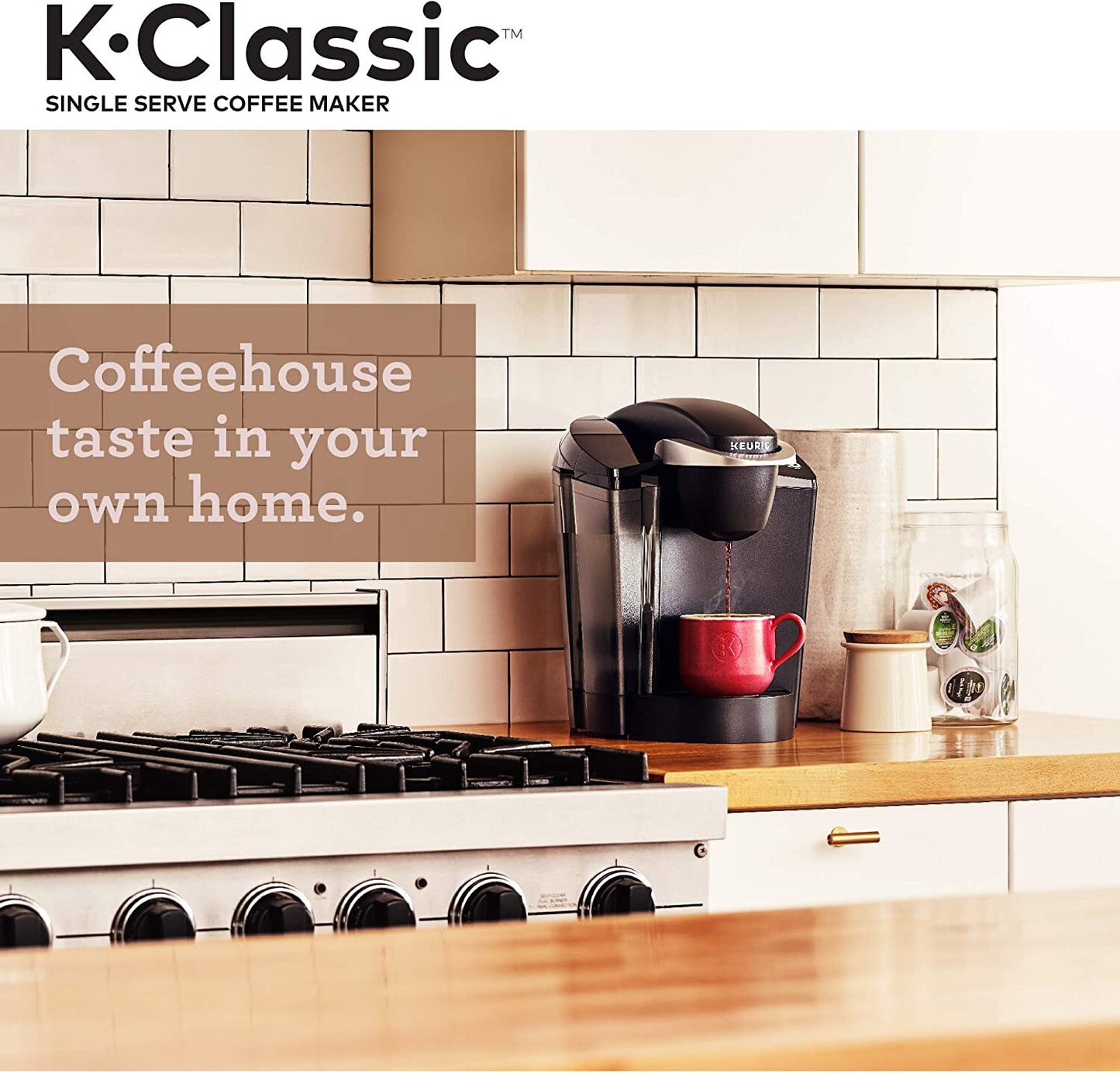 Keurig K-Classic Single Serve Coffee Maker W/ Keurig Variety Pack 40 K-Cup Pods
