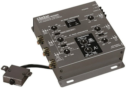 CLARION MCD360 3-WAY 6-CHANNEL INPUT ELECTRONIC CROSSOVER W/ 5-VOLT RCA OUTPUTS