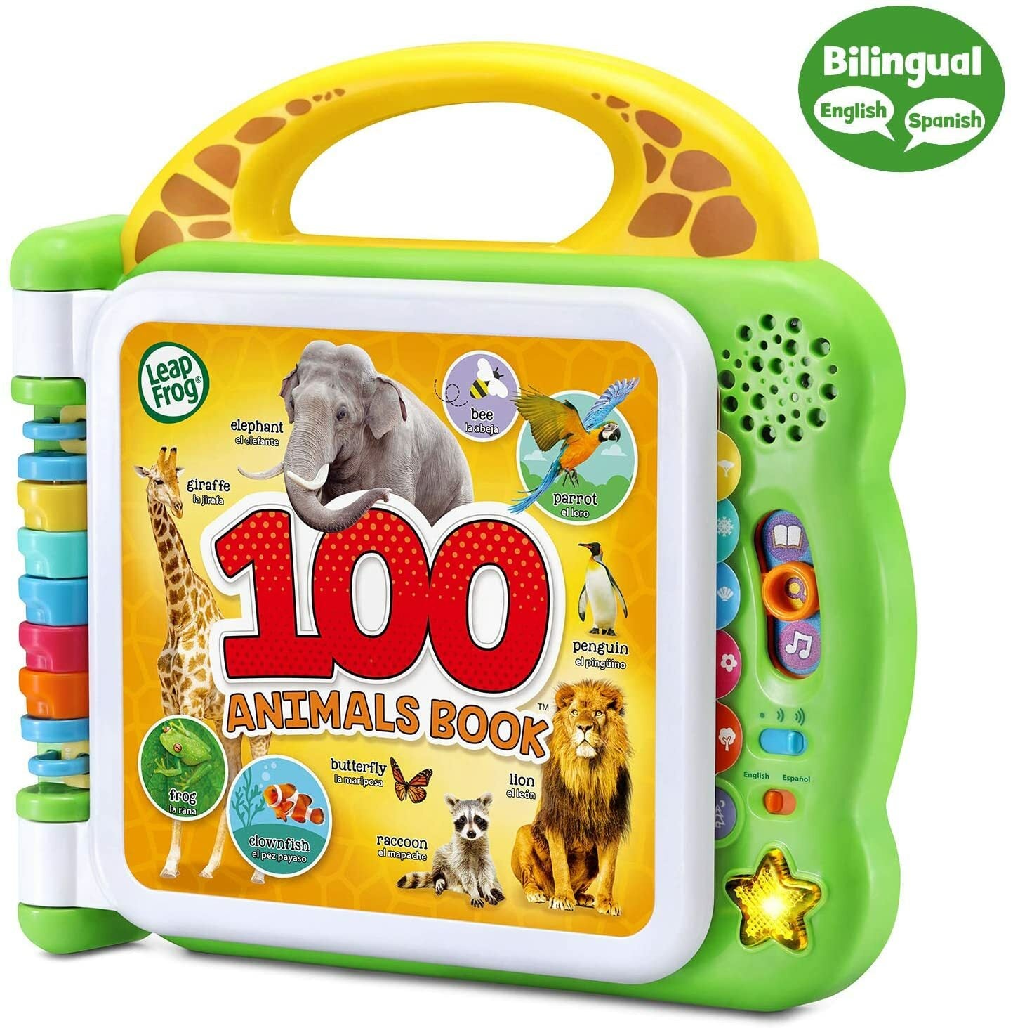 LeapFrog 100 Animals Book, Green Bilingual Book For Kids I BRAND NEW