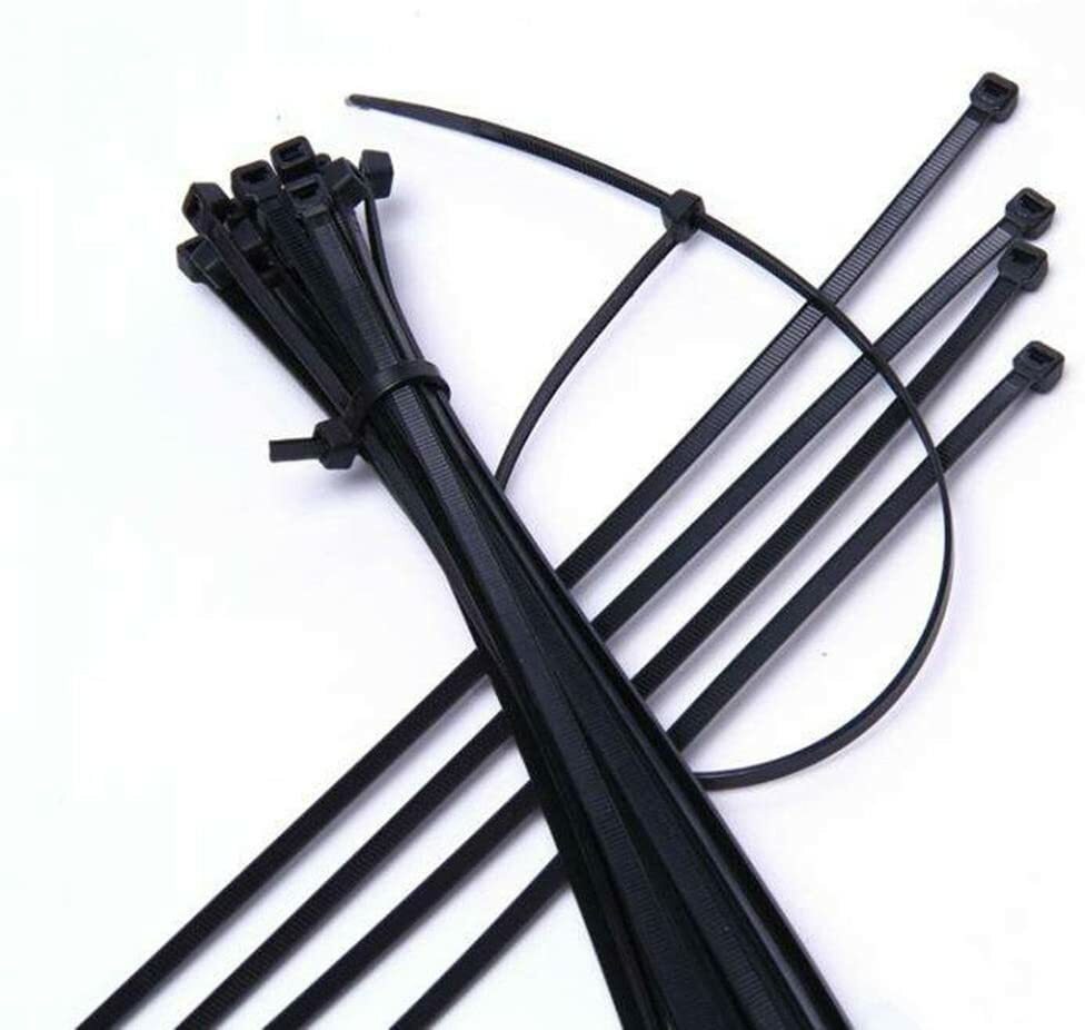 500 Packs Self-Locking  Cable Zip Ties,4+6+8+10+12-" Width 0.16inch Nylon Cable