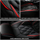 Universal Leather Car Seat Covers Front 2 Seats Cushion Cover Waterproof