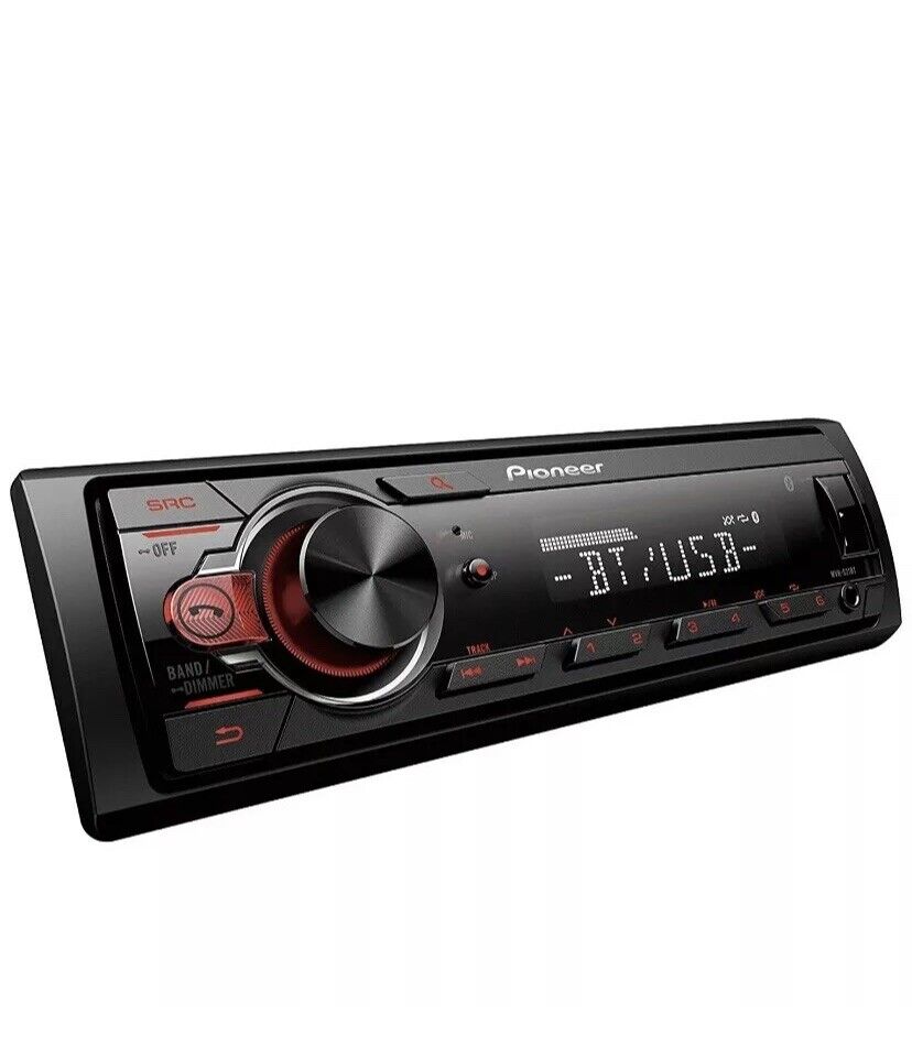 Pioneer MVH-S21BT Stereo Single DIN Bluetooth In-Dash USB MP3 Auxiliary AM/FM