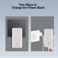 10000mAh Q Portable Charger Built IN AC Wall Plug Ultra Slim USB C Power Bank