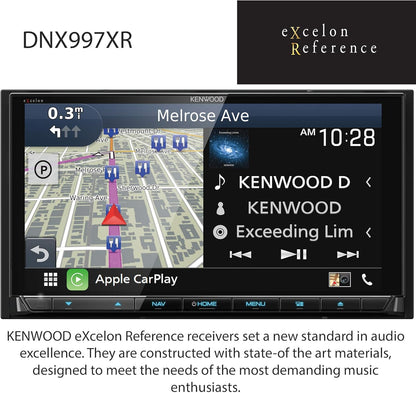 Kenwood eXcelon Reference 6.8" DVD-navigasie-ontvanger versoenbaar met CarPlay