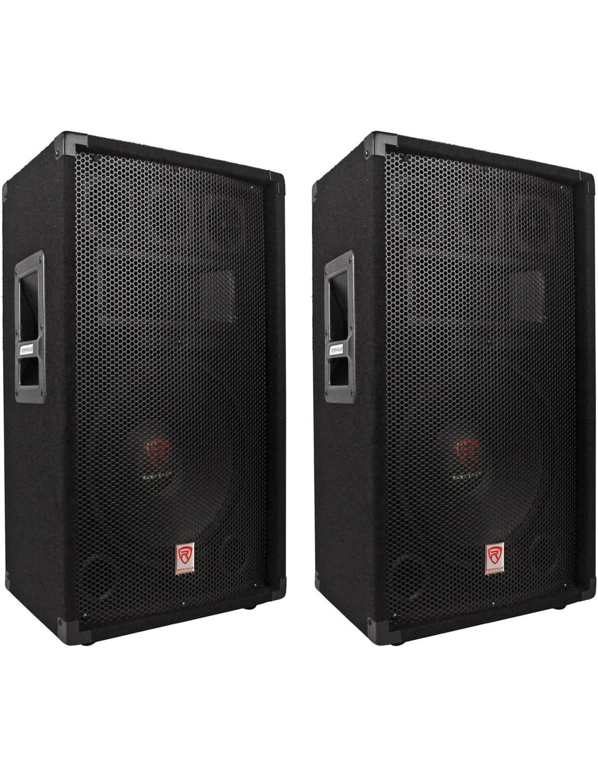 Rockville (2) RSG12.4 12 3-Way 1000 Watt 4-Ohm Passive DJ/Pro Audio PA Speakers -  BUNDLE