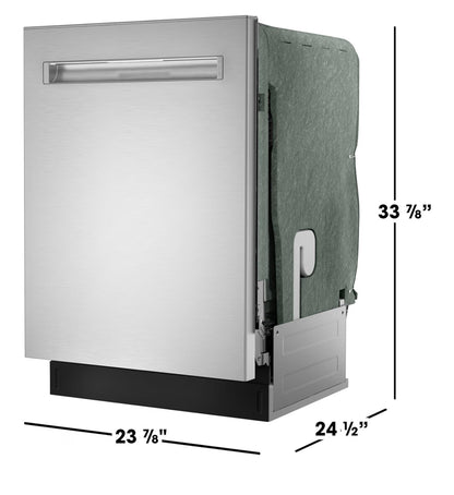 Sharp SDW6726MS 24-inch Stainless Steel Dishwasher, 47 dB Library Quiet, Third Rack, Power Wash Sprayer, 12 Place Settings,