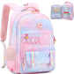 Girls Backpack 15.6 Inch Laptop School Bag Cute Kids Kindergarten Elementary Backpacks Middle Schoolbag Large Bookbags for Women Teens Students Anti Theft Travel Daypack (Pink)