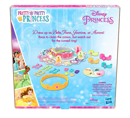 Hasbro Gaming Pretty Pretty Princess: Edition Board Game Featuring Disney Princesses, Jewelry Dress-Up Game for Kids