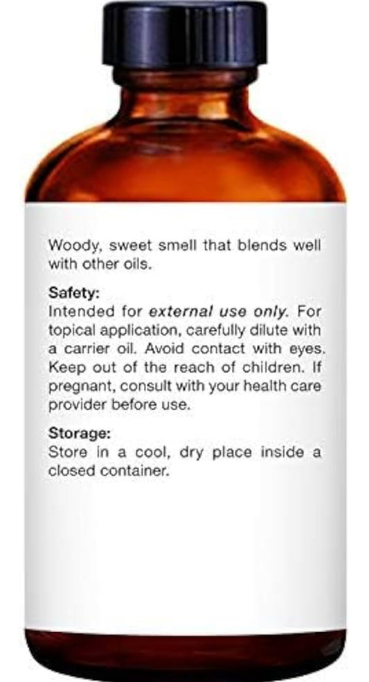 Suiwer Essensiële Olie met Glasdrupper – 100% Suiwer en Natuurlik – Essensiële Olies vir Diffuser, Aromaterapie, Seep- en Kersmaak, Sandelhout Essensiële Olie, Sandelhoutolie, 30 ml