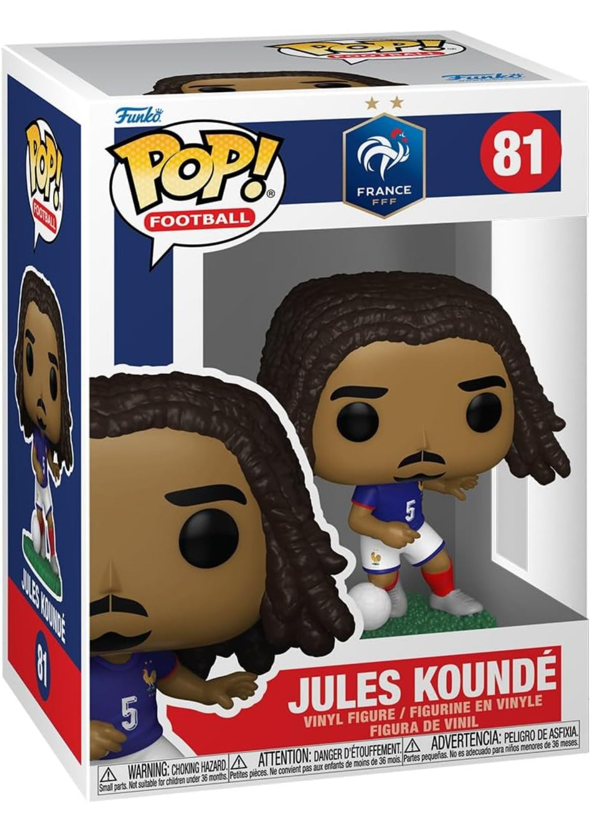 Funko Pop! Football: France - Jules Kounde - World Cup - Collectible Vinyl Figure