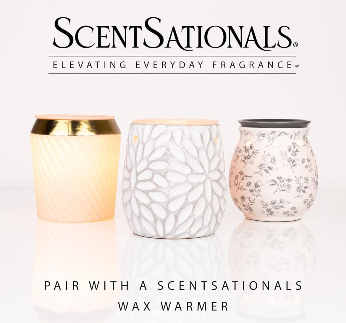 Scentsationals Wax Melts, Wax Cubes Strong Scent - Cotton Blossom - Long Lasting Scented Wax Melts for Warmer, 10oz (Pack of 4)