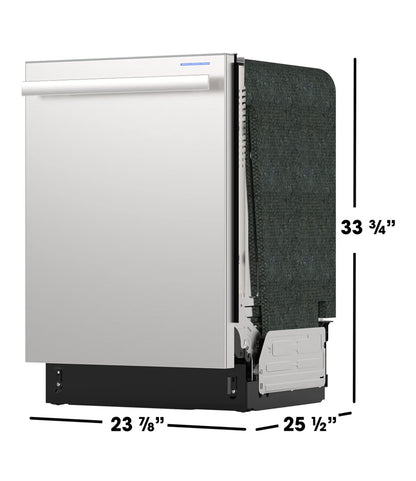 Sharp SDY6768SMS 24 in. Top Control Handle 44 dBA Dishwasher
Top Control, 3rd Rack, 16 Place Settings, 44 dBA Quiet Operation