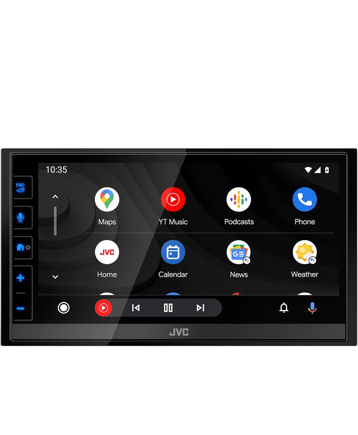 JVC KW-M780BT Apple CarPlay Android Auto Digitale Mediaspeler, Dubbel Din, 6.8 Duim LCD-raakskerm, AM/FM, Bluetooth, MP3-speler, USB-poort, iDatalink Maestro, SiriusXM, Klas D-versterker, Motorradio