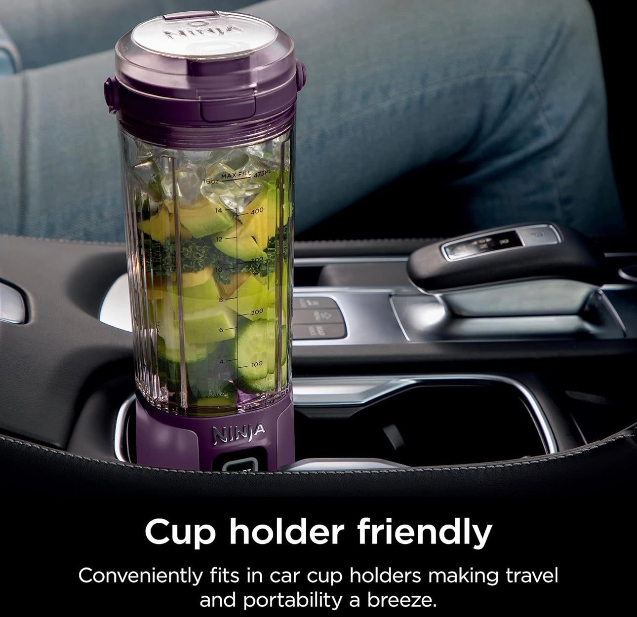 Ninja BC151PR Blast Portable Blender, Cordless, 18oz. Vessel, Personal Blender BPA Free, Leakproof-Lid & Sip Spout, USB-C Rechargeable, Dishwasher Safe Parts - Passion Fruit