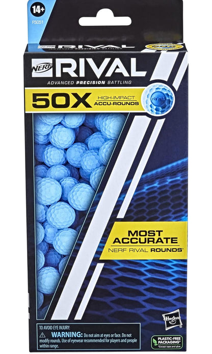 Nerf Rival 50 Accu-Round Refill, Includes 50 Accu-Rounds, The Most Accurate Nerf Rival Rounds*, Compatible with All Nerf Blasters
