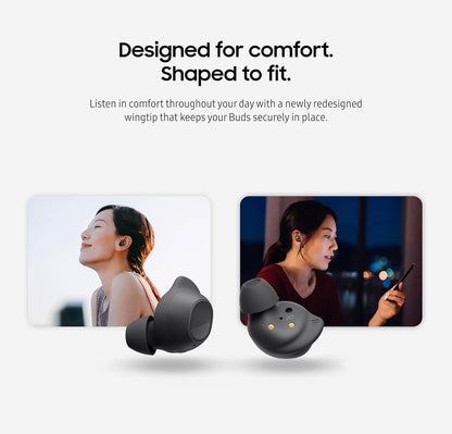 Samsung Galaxy Buds FE Ware Draadlose Bluetooth-oordopjes, Gemaklike en Veilige In-Oor Pasvorm, Outo-skakel Oudio, Raakbeheer, Ingeboude Stemassistent, Grafiet [VSA Weergawe, 1 Jr Vervaardigerwaarborg]