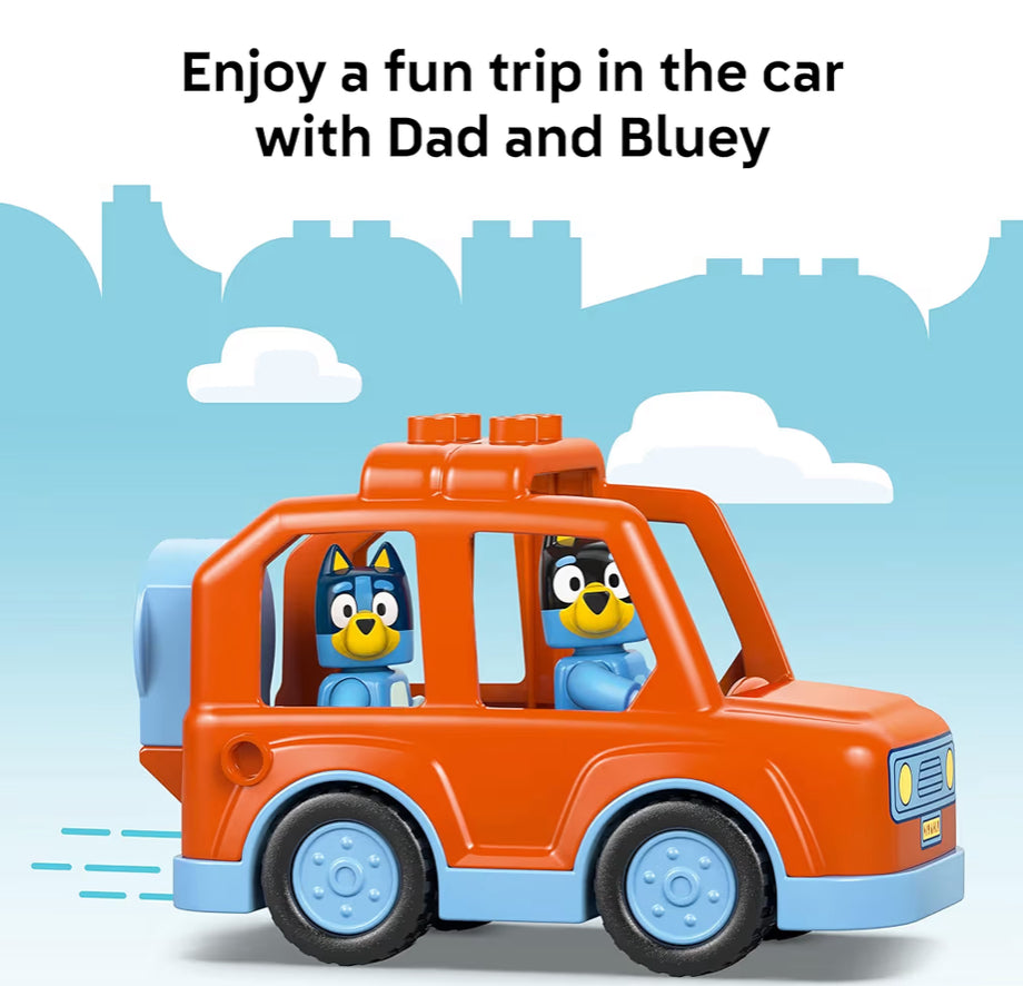 LEGO DUPLO Bluey Ice Cream Trip with Bluey - Toddler Toy for Kids, Boys, and Girls Ages 2+ - Includes Figure and Ice Cream Stand
