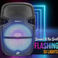 Portable Bluetooth PA Speaker System - 1000W w/Microphone in, Party Lights, USB SD Card Reader, FM Radio, Wheels - Remote Control