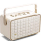 JBL Authentics 300 - Retro Style Wireless Bluetooth/WiFi Home Speaker, Built in Battery (4800mAh) - (White/Gold)