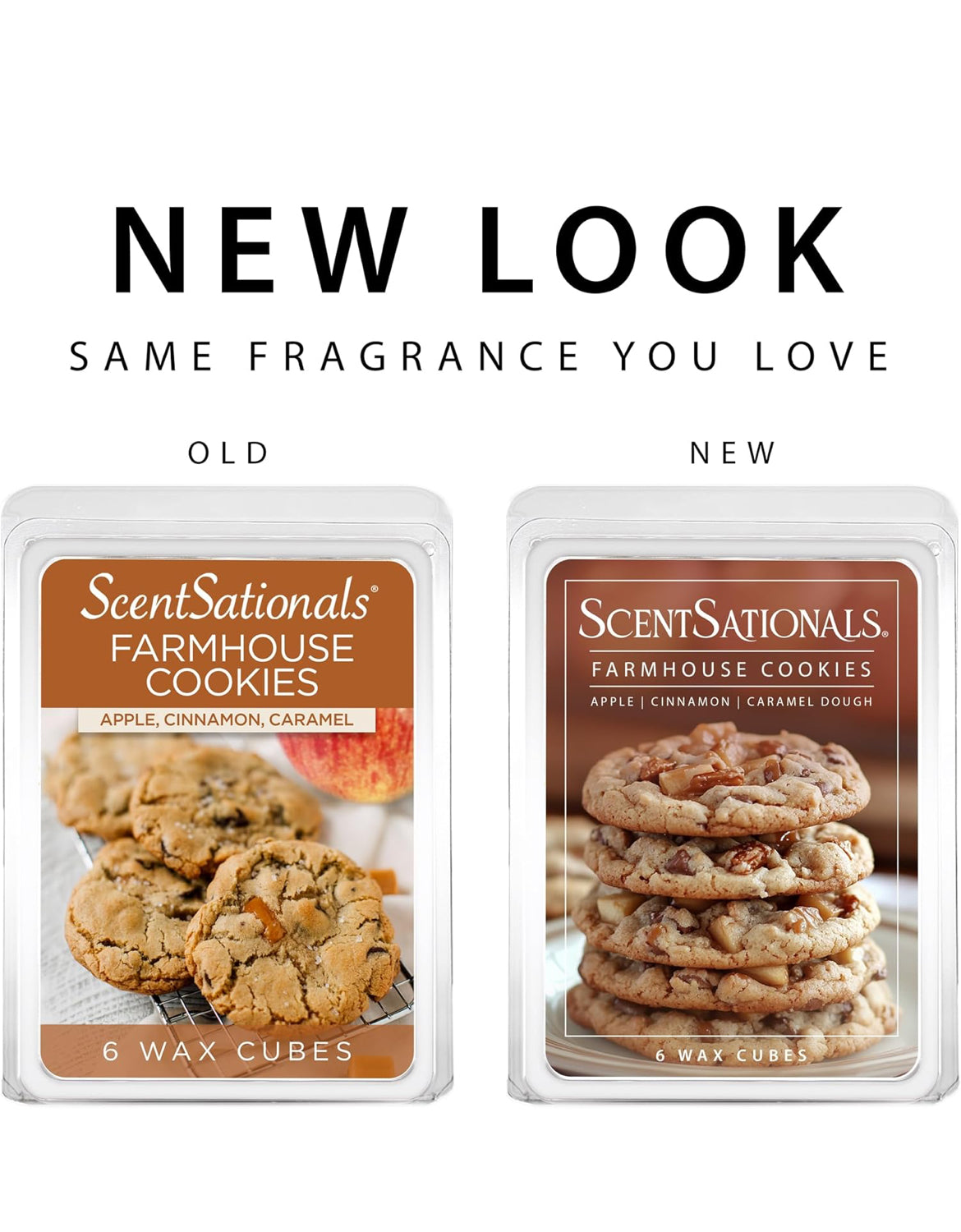 Scentsationals Wax Melts Strong Scent - Farmhouse Cookies - Long Lasting Scented Melts for Warmers, 10oz (Pack of 4)