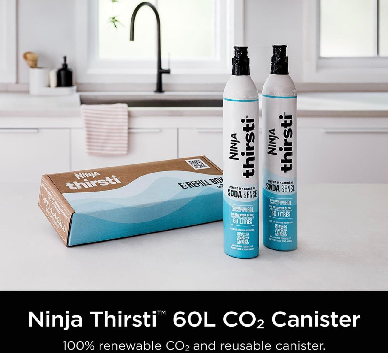 Ninja WCX02CO2 Thirsti 60L CO2-Kanister (2-Pak)