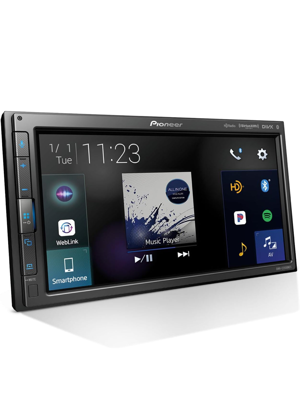 Pioneer DMH-C2550NEX 6.8" Capacitive Touchscreen Modular Chassis Car Stereo
Digital Multimedia Receiver, Wired CarPlay & Android Auto, Amazon Alexa, Bluetooth, Backup Cam, Short Chassis, Hi-Volt RCA