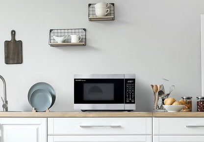 Sharp SMC0962KS 0.9 cu. ft. 900W Stainless Steel Countertop Microwave Oven
900 Watt, Removable 10.6" Carousel Turntable