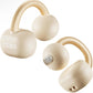 Open Ear Clip Earbuds, Lightweight Comfort 40H Play BT w/ Smart Digital Display - Khaki