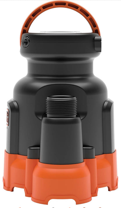 Black+Decker 1/3 HP Dompelbare Water/Nutspomp, Pomp tot 2500 GPH