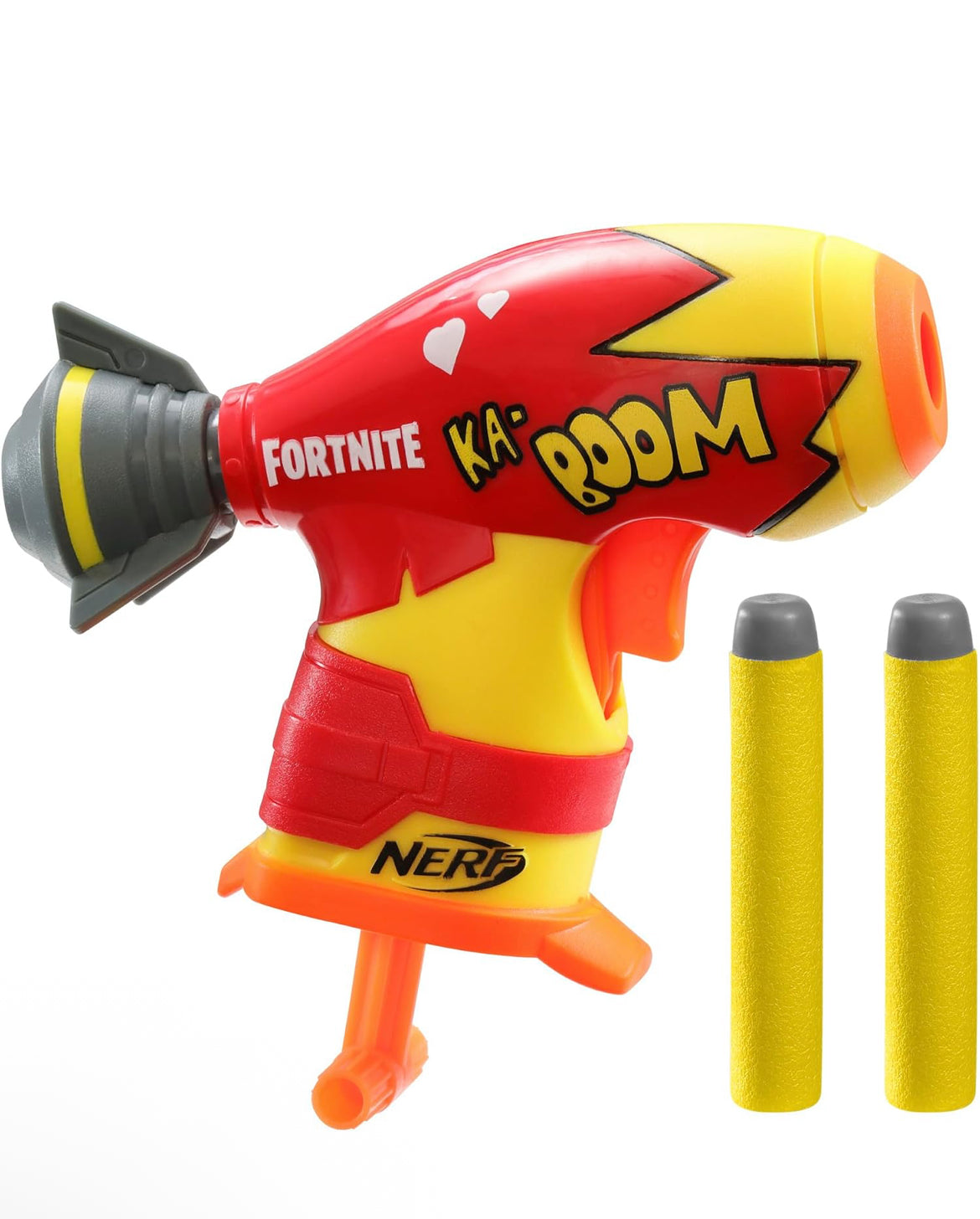 Nerf Fortnite Micro Bombs Away! Mini Dart-Firing Blaster - Fortnite Bombs Away! Glider - Includes 2 Nerf Elite Darts