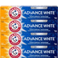 ARM & HAMMER Advance White Toothpaste Stain Defense, Fluoride - Clean Mint Flavor, 6.0 Oz (Pack of 4)
