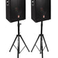 BUNDLE 2 Rockville RSG12.4 12 3-Way 1000w 4-Ohm Passive DJ Speakers