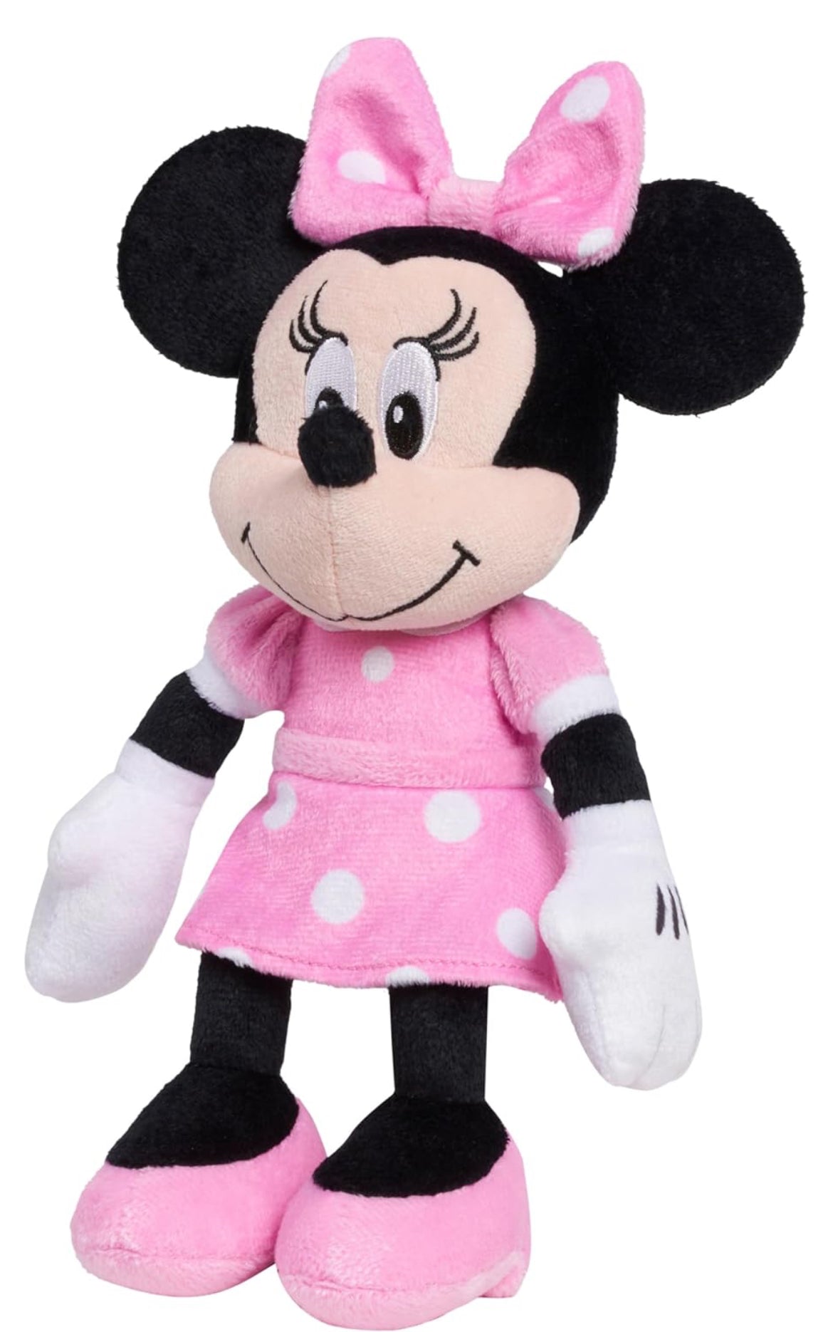 Disney Junior Mickey Mouse Bean Plush Minnie Mouse Stuffed Animal, Kids Toys for Ages 2 Up by Just Play