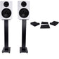 Rockville 2 APM6W 6.5" 2-Way 350 Watt Powered USB Studio Monitors+Stands+Pads