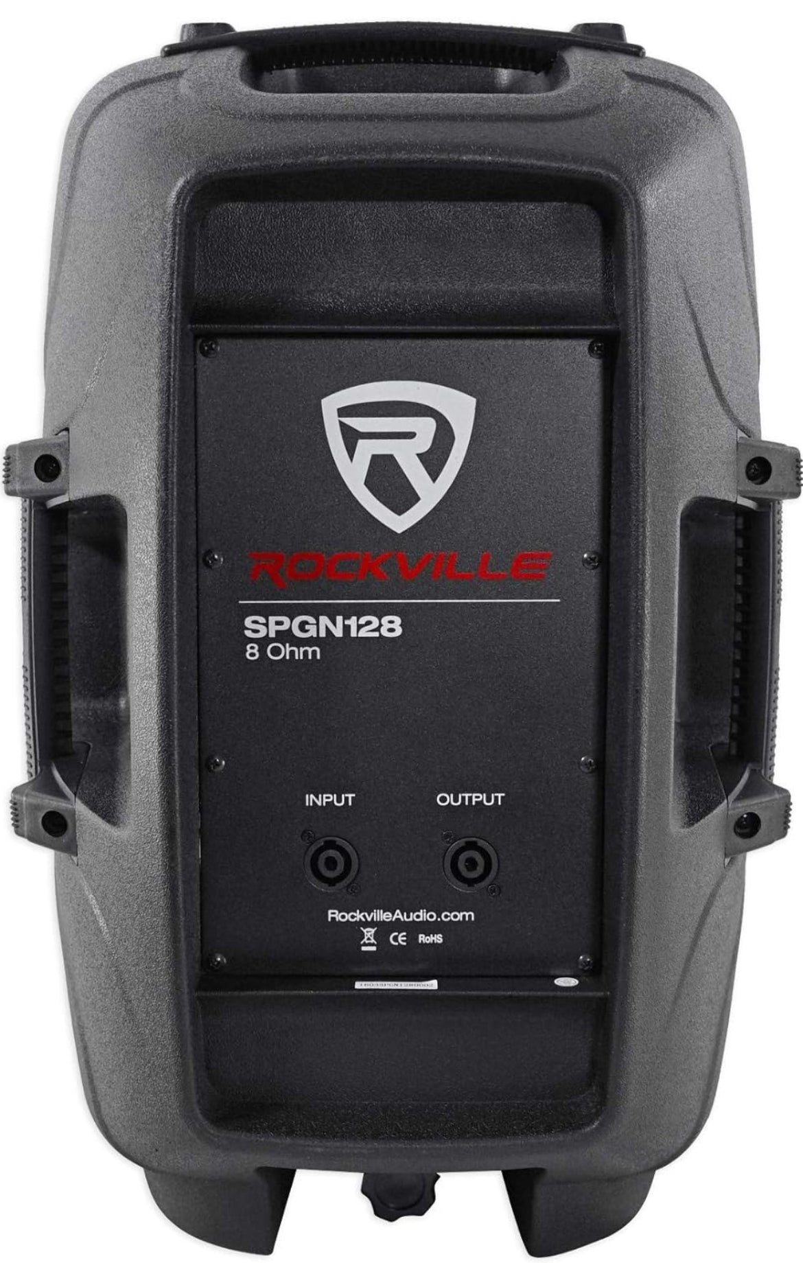 Rockville SPGN128 12 Inches Passive 1200W DJ PA Speaker ABS Lightweight Cabinet 8 Ohm Black