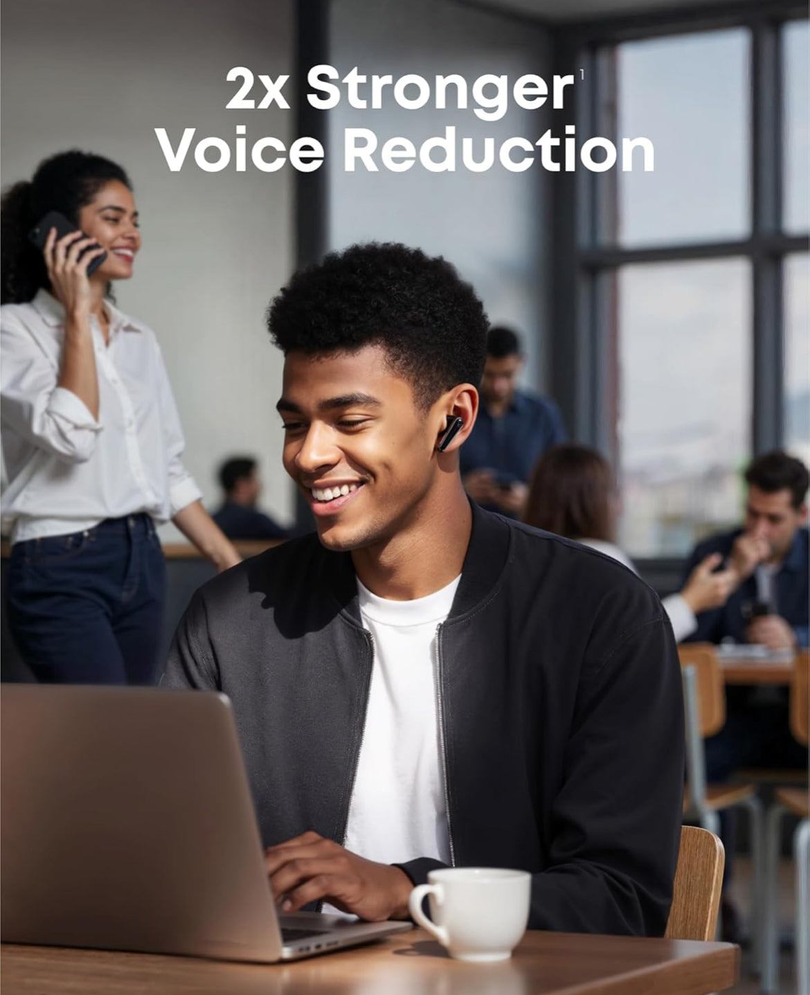 Soundcore Liberty 5 by Anker, Noise-Cancelling Wireless Earbuds, 2x Stronger Voice Reduction, Real-Time Adaptive Noise Cancellation, Fast Charging, Dolby Audio, 6-Mic AI Clear Calls, Long Battery Life